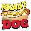 Signmission Kraut Dog Decal Concession Stand Food Truck Sticker, 8" x 4.5", D-DC-8 Kraut Dog19 D-DC-8 Kraut Dog19
